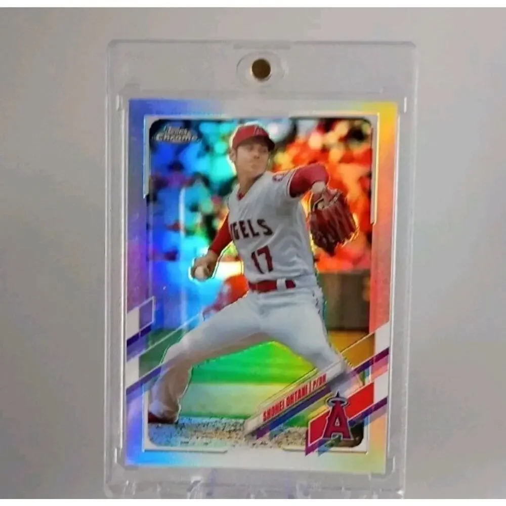 2021 Topps Chrome - Shohei Ohtani #159 REFRACTOR - Picture 5 of 7